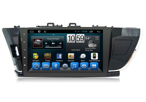China Sistema estereofônico da navegação grande de Toyota GPS do tela táctil para Corolla 2014 fornecedor
