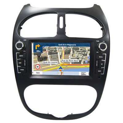 China Sistema de navegação estereofônico de Peugeot dos jogos de instalação do carro, autorrádio de Peugeot 206 Android com Bluetooth e Gps fornecedor