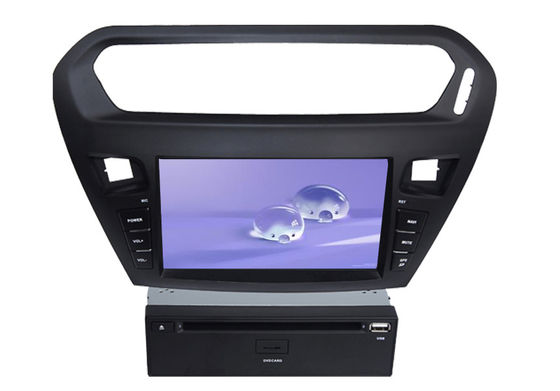 Controle do volante da tevê ISDB-T DVB-T NTSC BT do apoio de Elysee do reprodutor de DVD de Citroen dos meios de GPS fornecedor