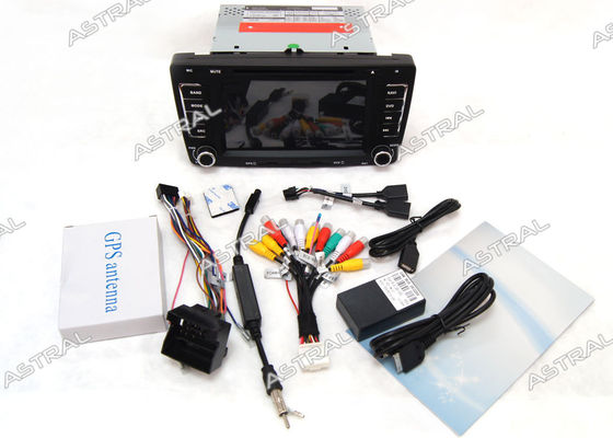 Sistema de navegação duplo de GPS do carro da tela de toque do núcleo com a tevê BT de 3G Wifi iPod para Skoda Octavia fornecedor